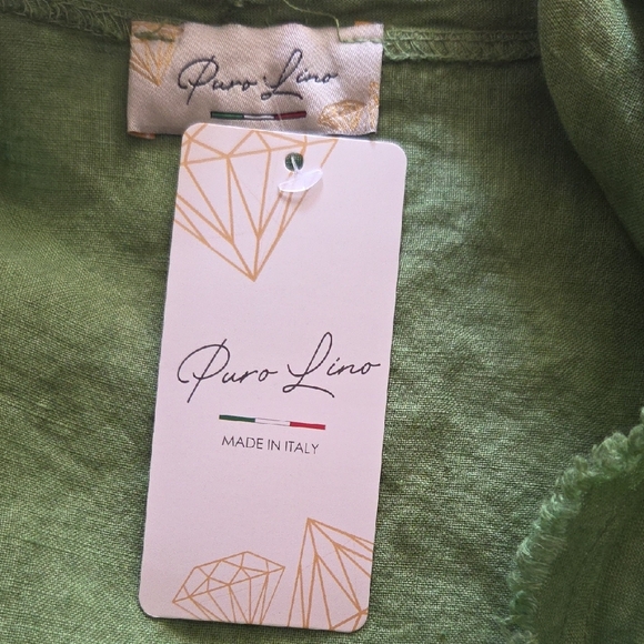 Green Linen Women's Cardigan - Picture 8 of 9